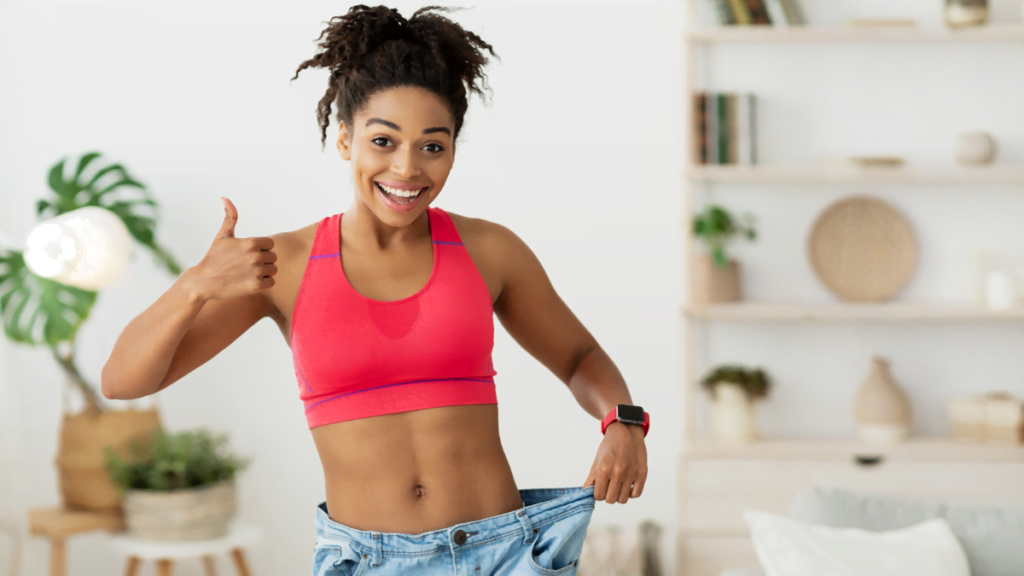 African Women Showing Weight Loss